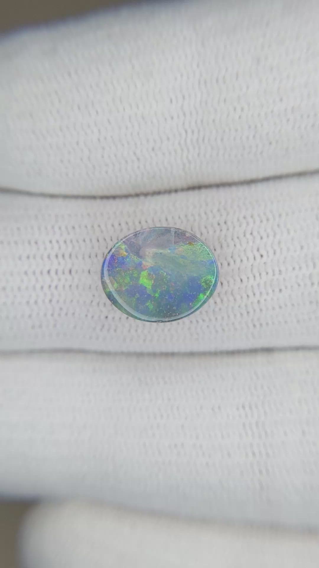2.52 Ct. Cabochon Boulder Opal from Australia Size Video