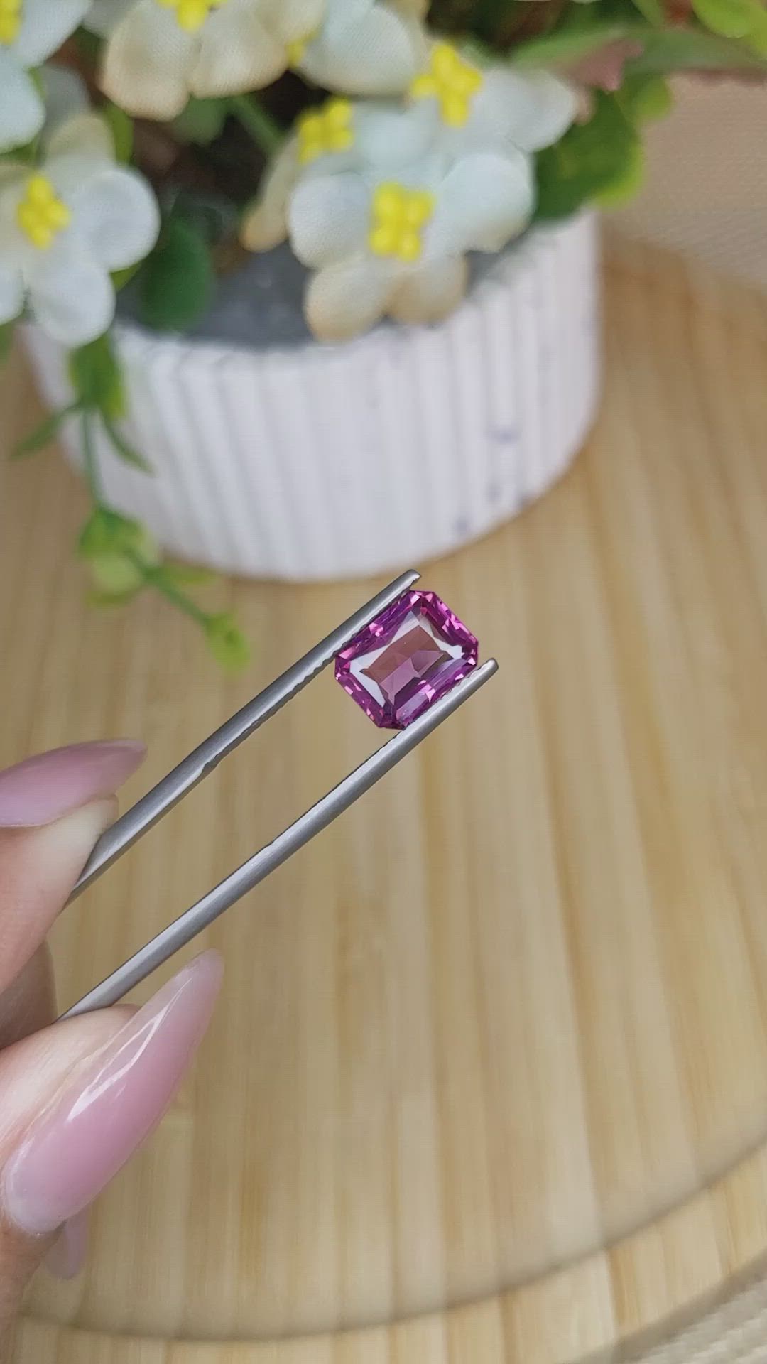 2.46 Ct. Rhodolite Garnet from Ceylon (Sri Lanka) Size Video