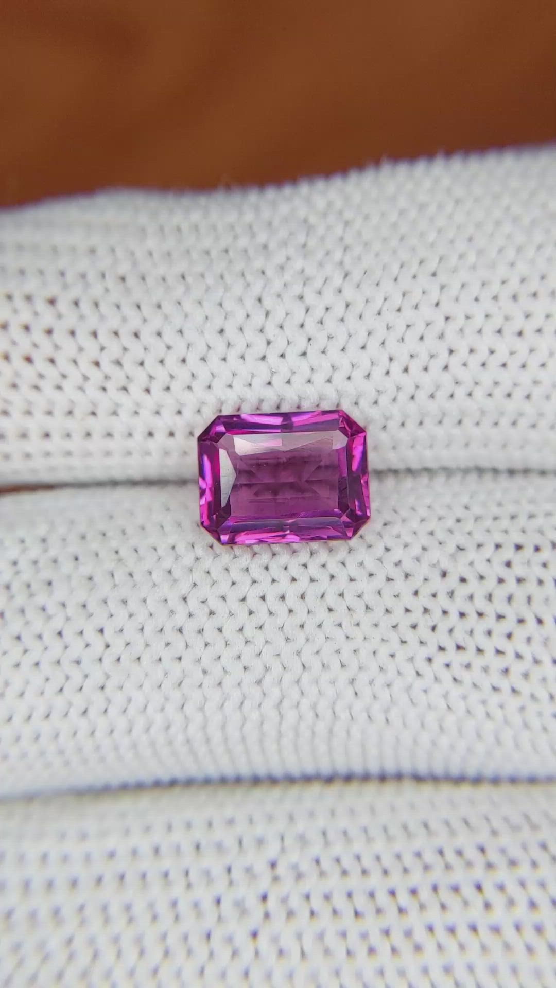 2.46 Ct. Rhodolite Garnet from Ceylon (Sri Lanka) Size Video