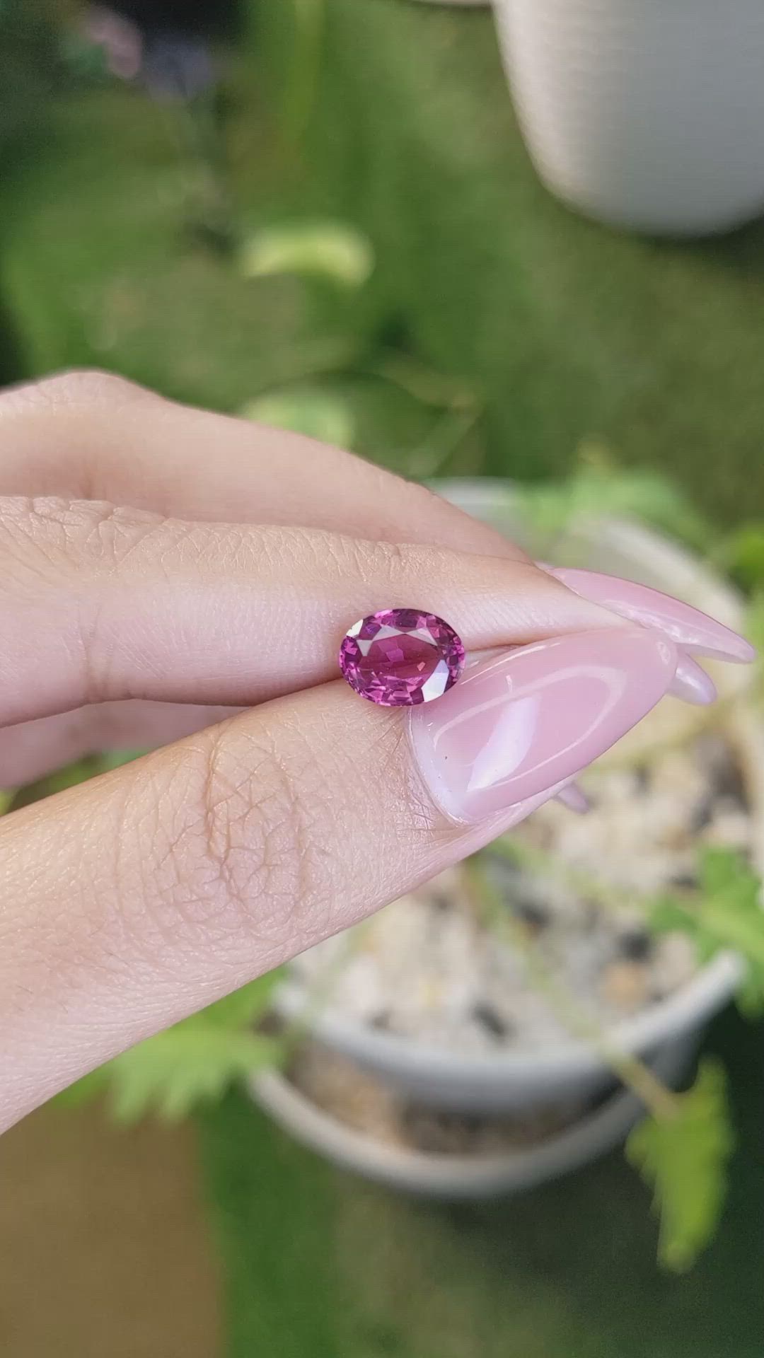 2.04 Ct. Rhodolite Garnet from Ceylon (Sri Lanka) Size Video