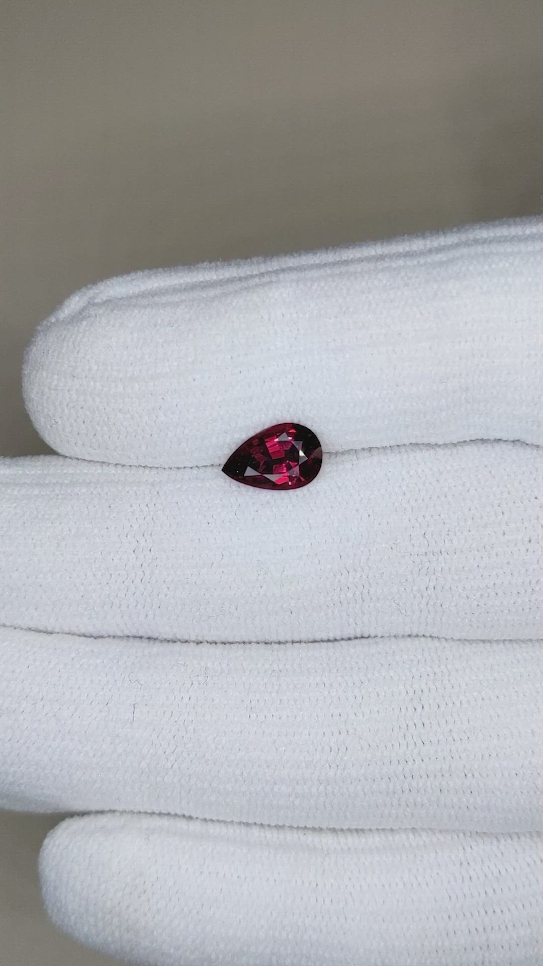 1.36 Ct. Garnet from Ceylon (Sri Lanka) Size Video
