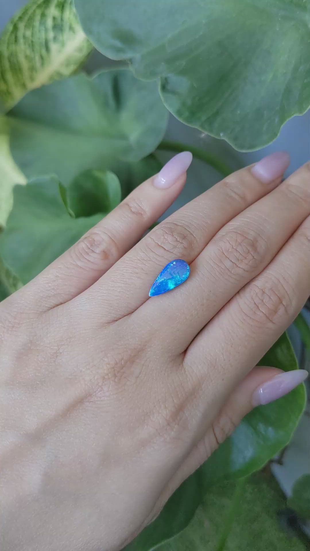 2.03 Ct. Cabochon Boulder Opal from Australia Size Video