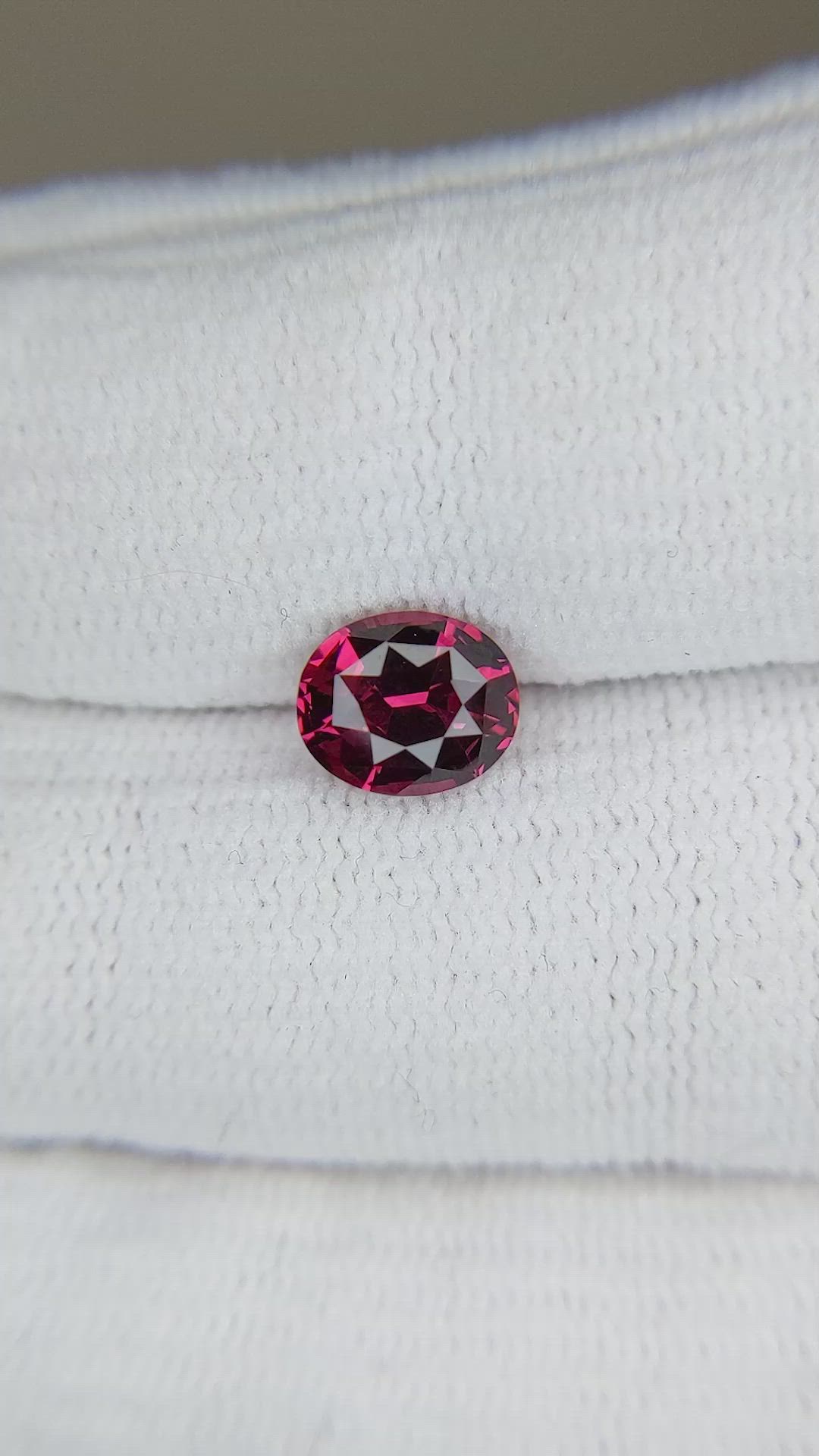 1.74 Ct. Garnet from Ceylon (Sri Lanka) Size Video