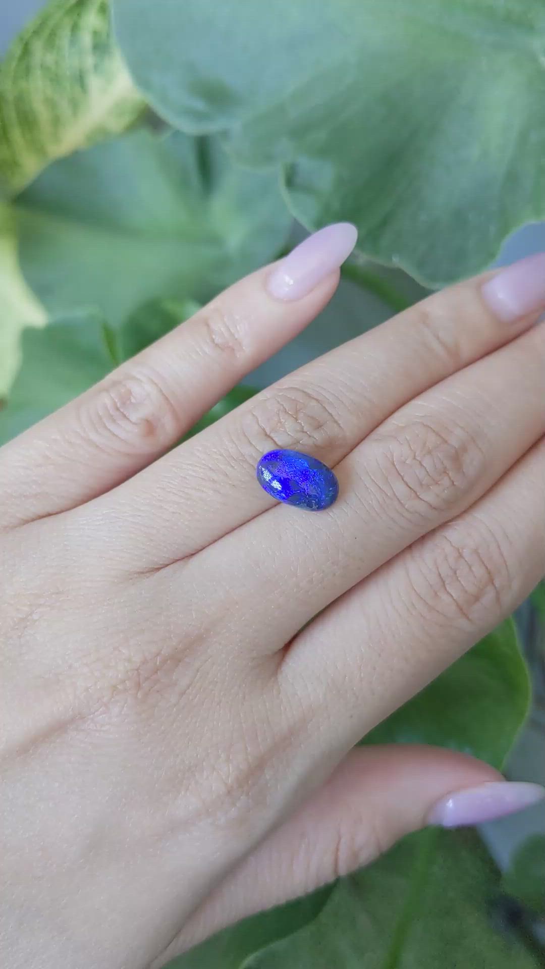 2.02 Ct. Cabochon Boulder Opal from Australia Size Video