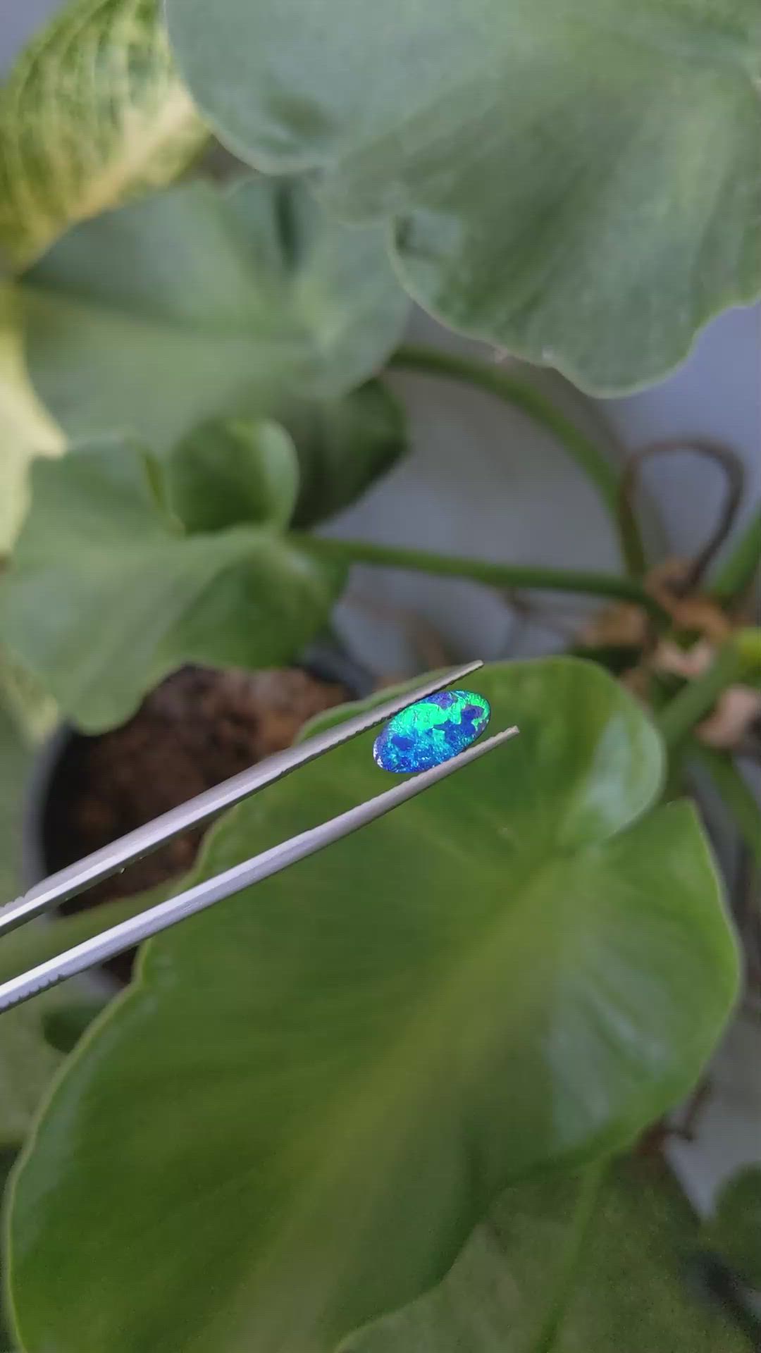 1.74 Ct. Cabochon Boulder Opal from Australia Size Video