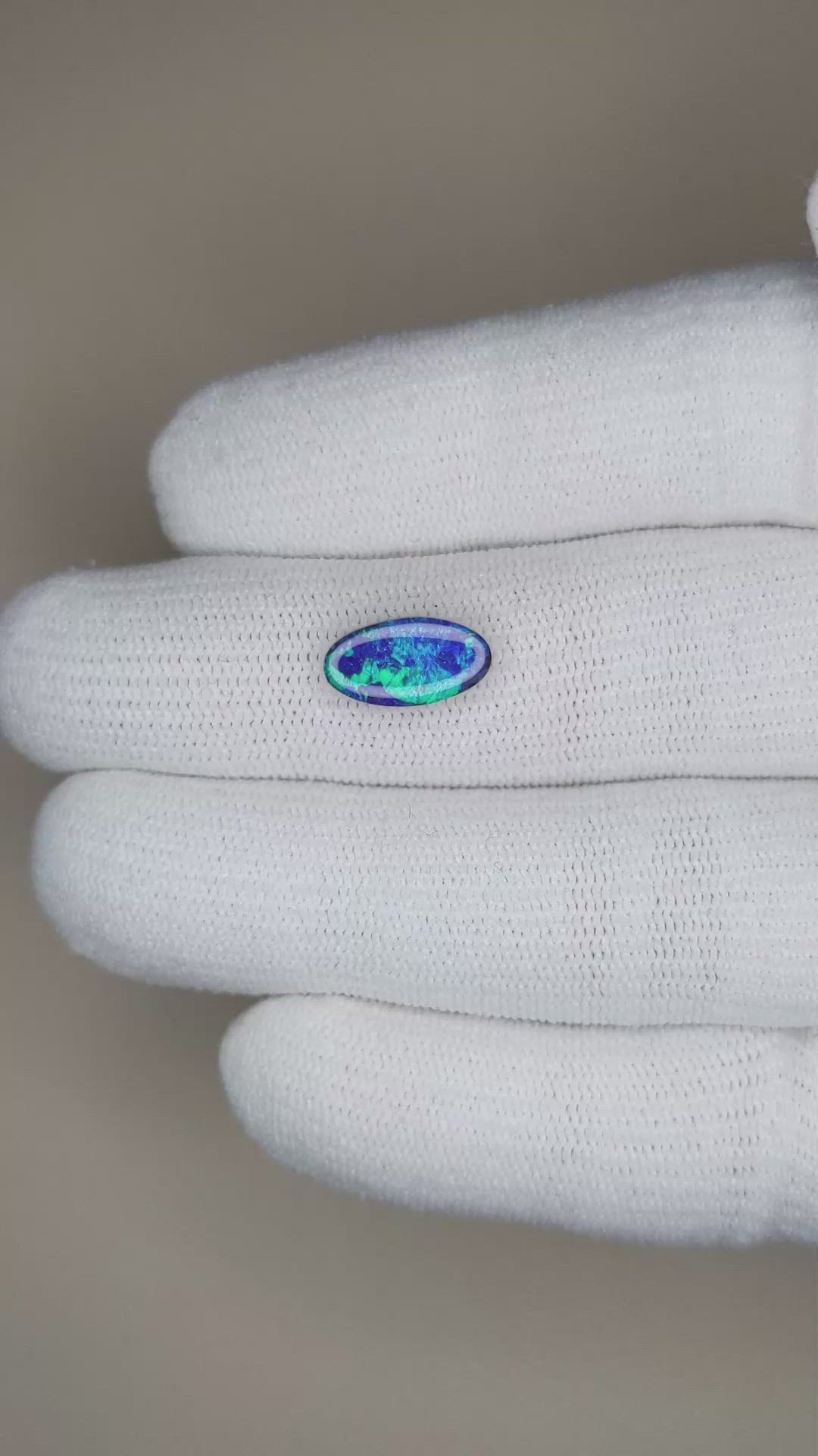 1.74 Ct. Cabochon Boulder Opal from Australia Size Video