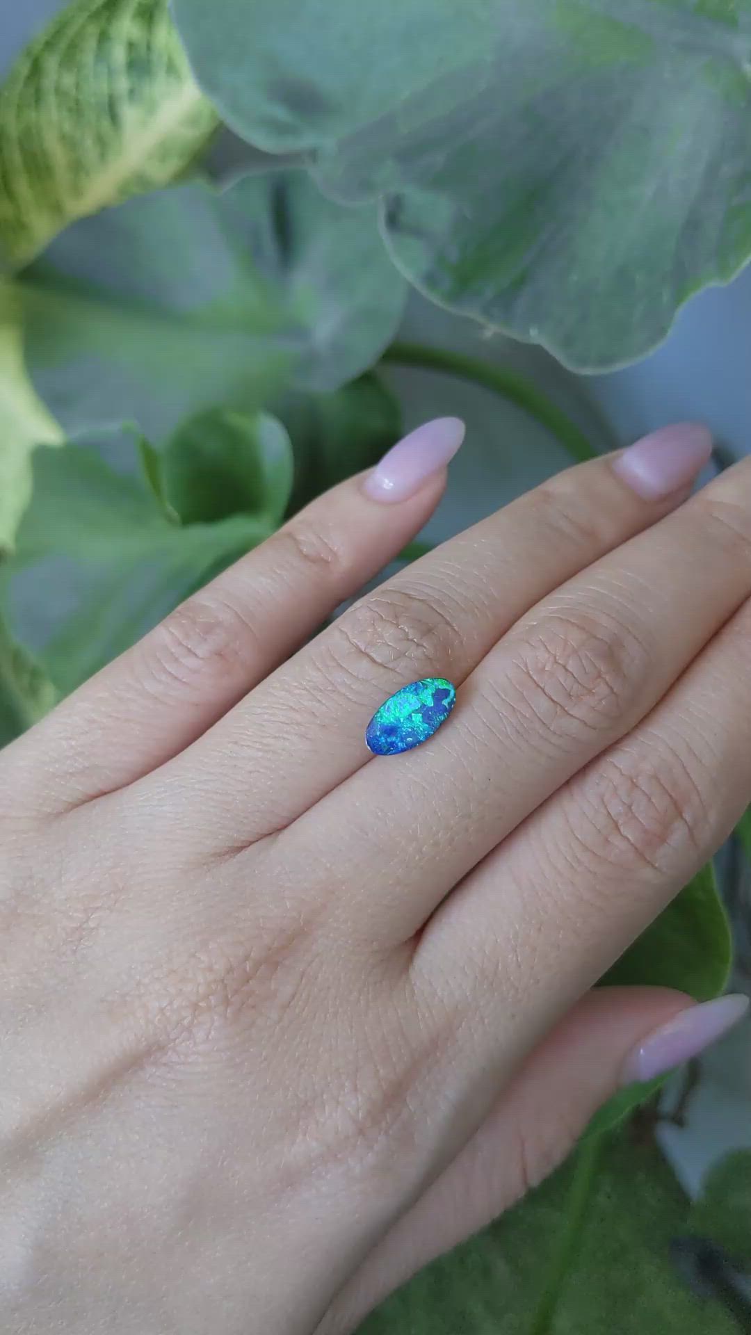 1.74 Ct. Cabochon Boulder Opal from Australia Size Video