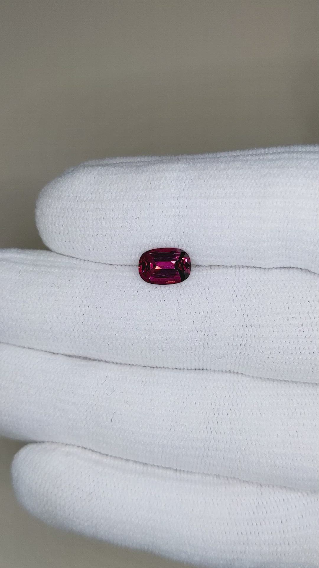 1.69 Ct. Garnet from Ceylon (Sri Lanka) Size Video
