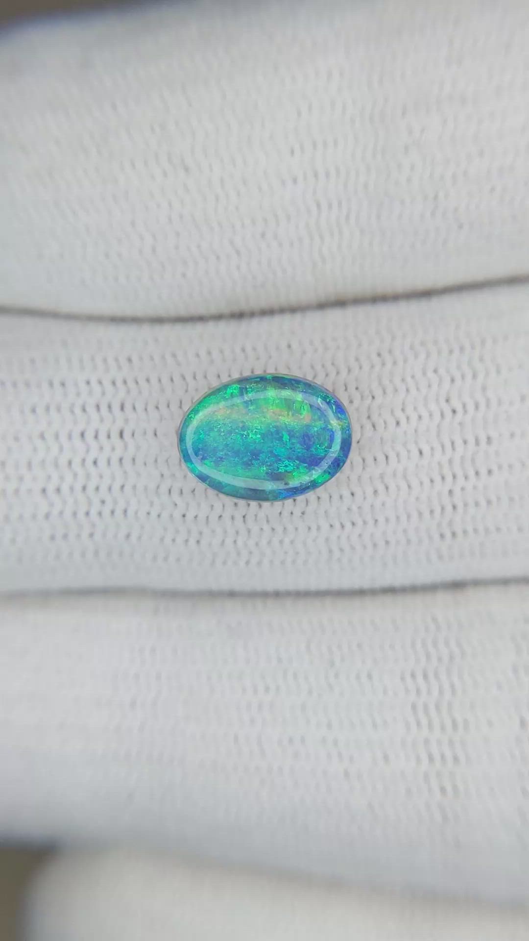 1.73 Ct. Cabochon Boulder Opal from Australia Size Video