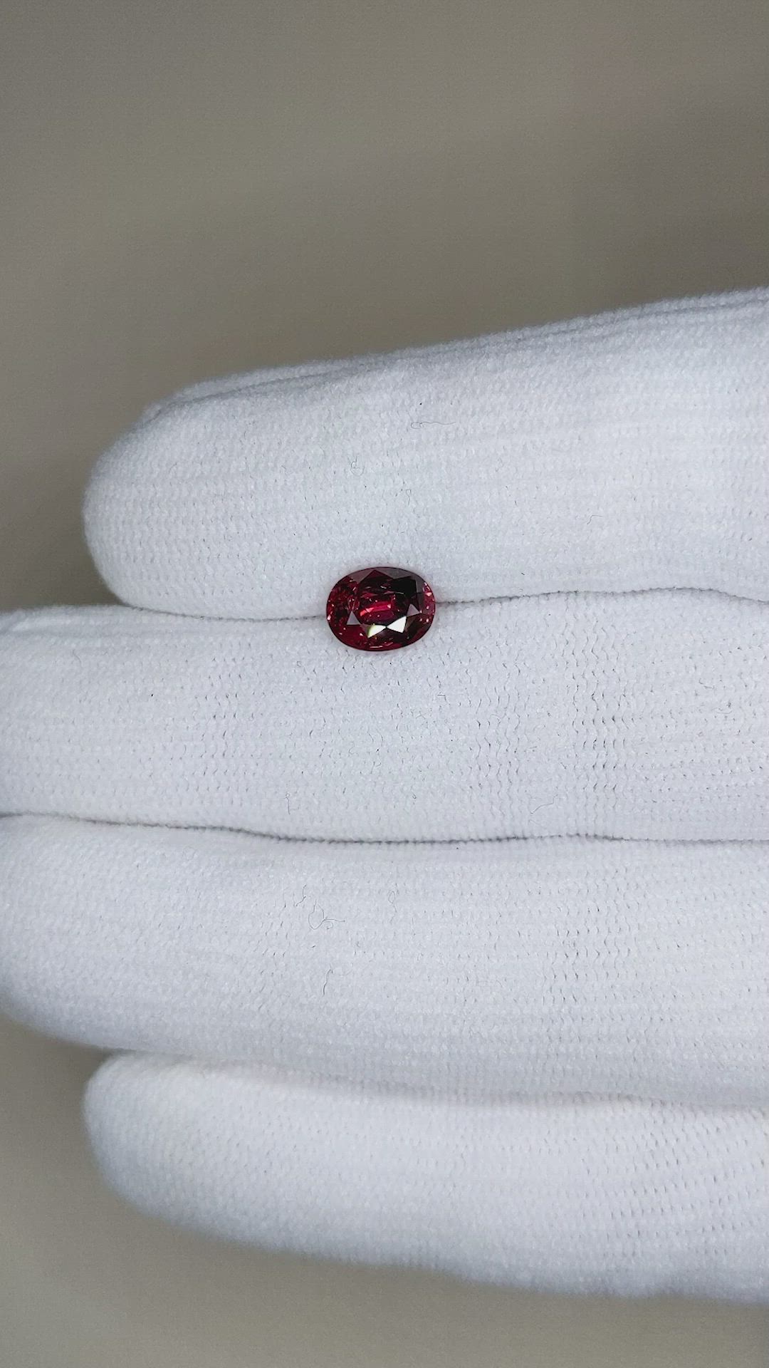 1.47 Ct. Garnet from Ceylon (Sri Lanka) Size Video
