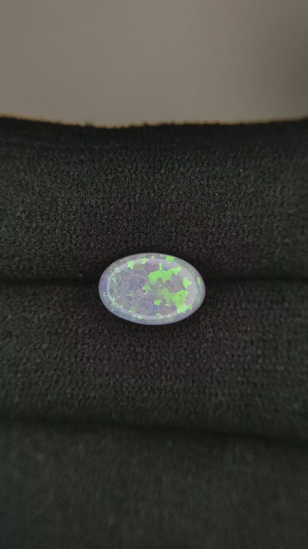 1.38 Ct. Cabochon Boulder Opal from Australia Size Video