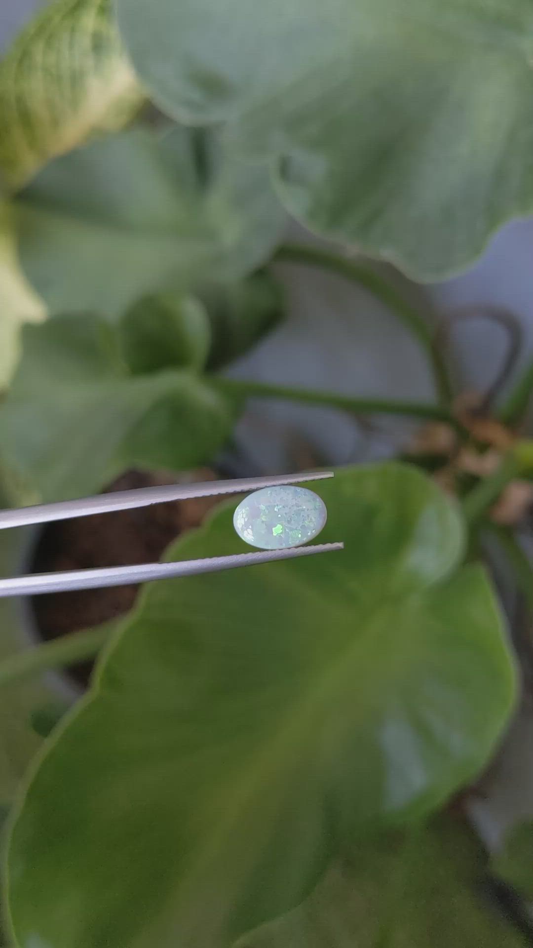 1.38 Ct. Cabochon Boulder Opal from Australia Size Video