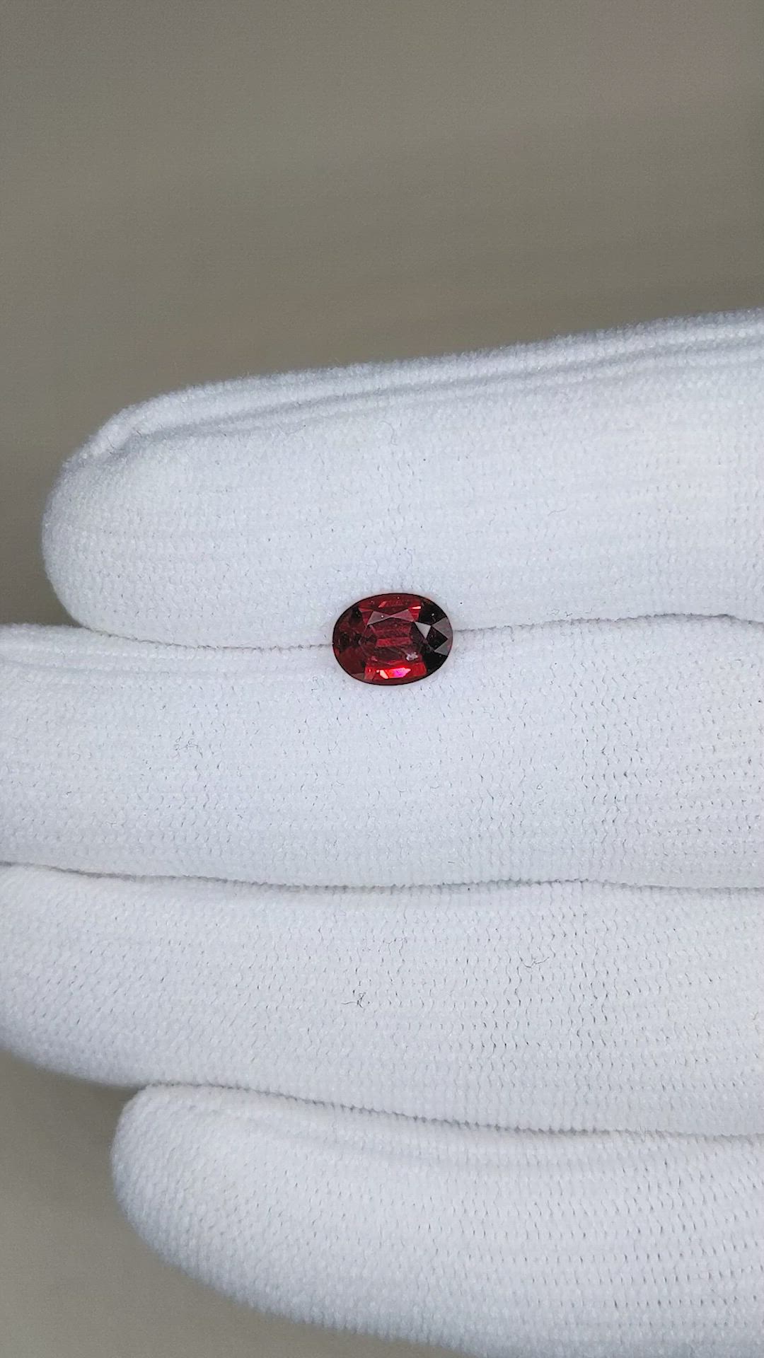 1.64 Ct. Garnet from Ceylon (Sri Lanka) Size Video