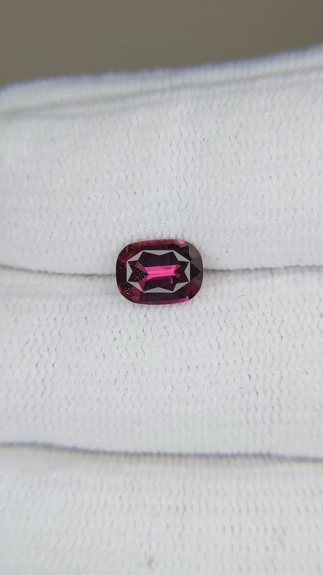 1.25 Ct. Garnet from Ceylon (Sri Lanka) Size Video