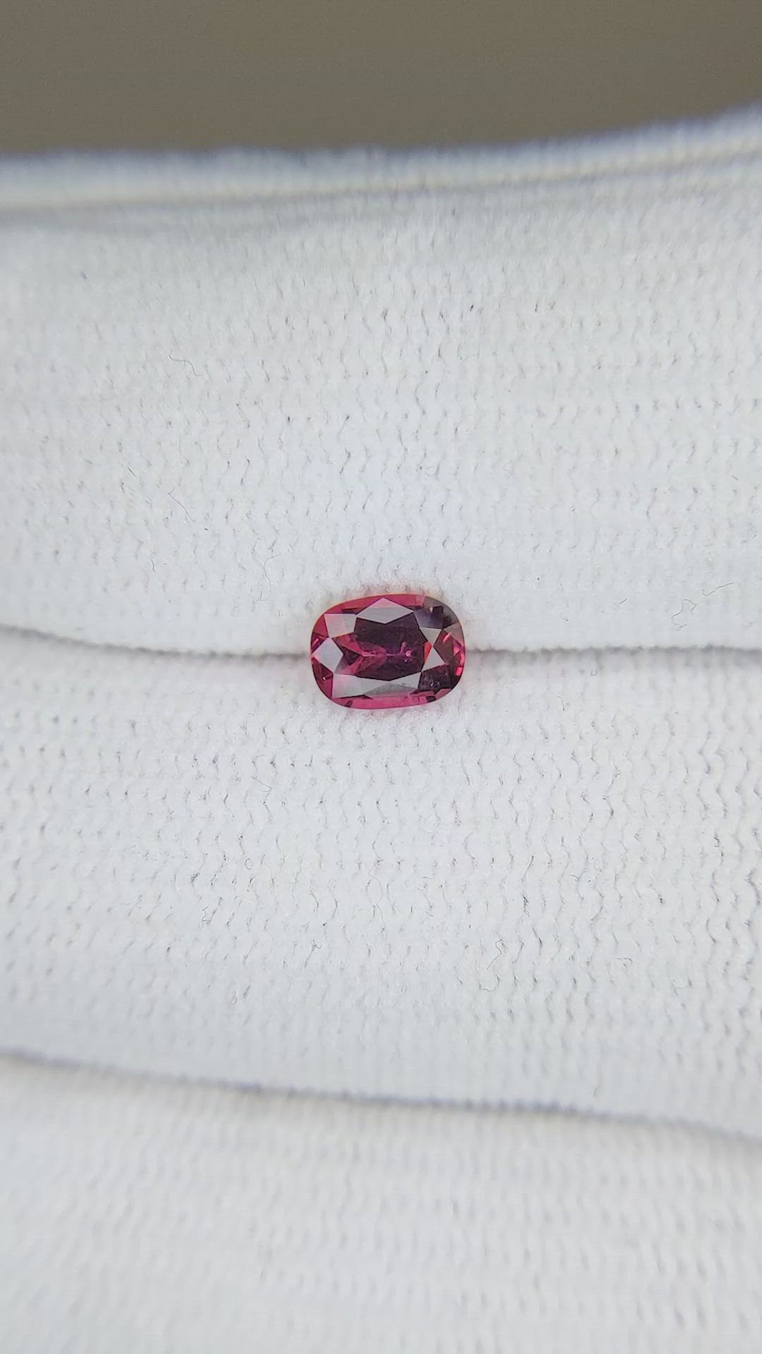 0.65 Ct. Garnet from Ceylon (Sri Lanka) Size Video