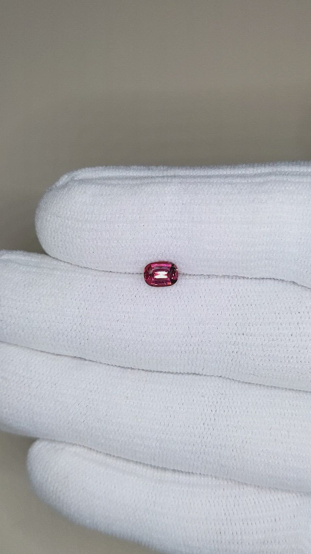 0.65 Ct. Garnet from Ceylon (Sri Lanka) Size Video