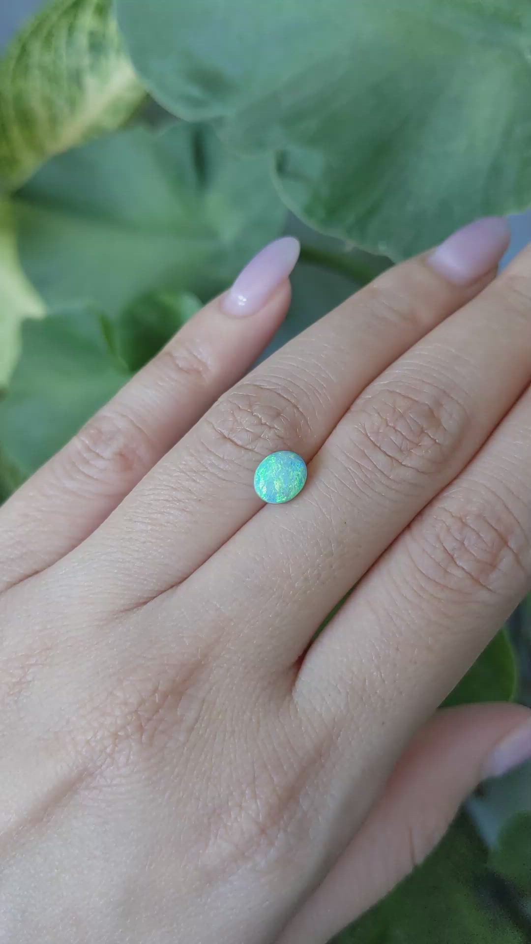 1.20 Ct. Cabochon Boulder Opal from Australia Size Video