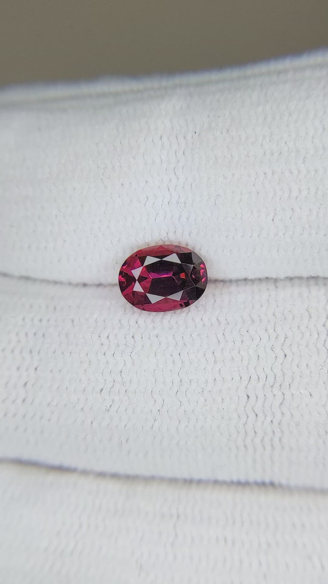 1.34 Ct. Garnet from Ceylon (Sri Lanka) Size Video