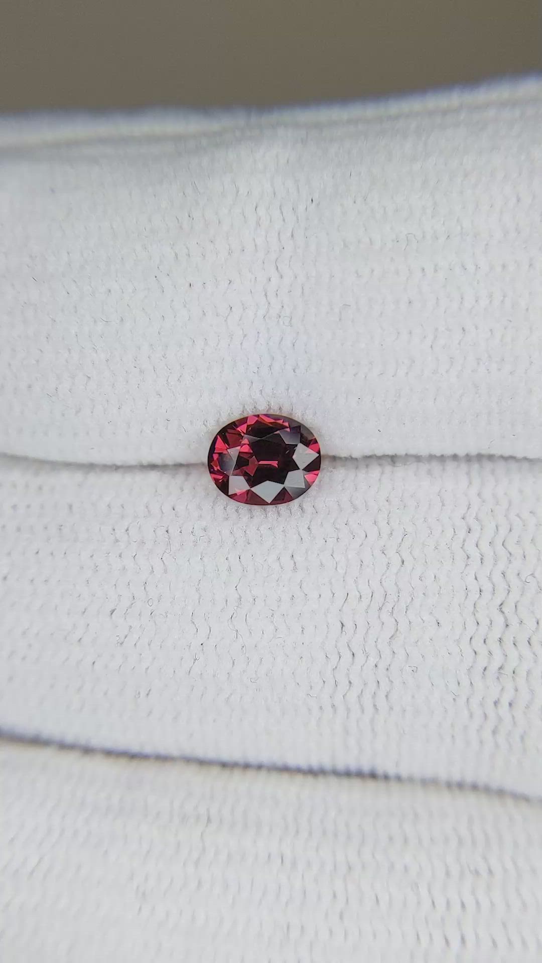 0.67 Ct. Garnet from Ceylon (Sri Lanka) Size Video