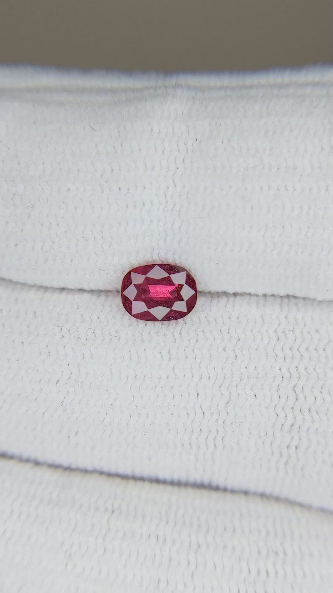 0.63 Ct. Garnet from Ceylon (Sri Lanka) Size Video