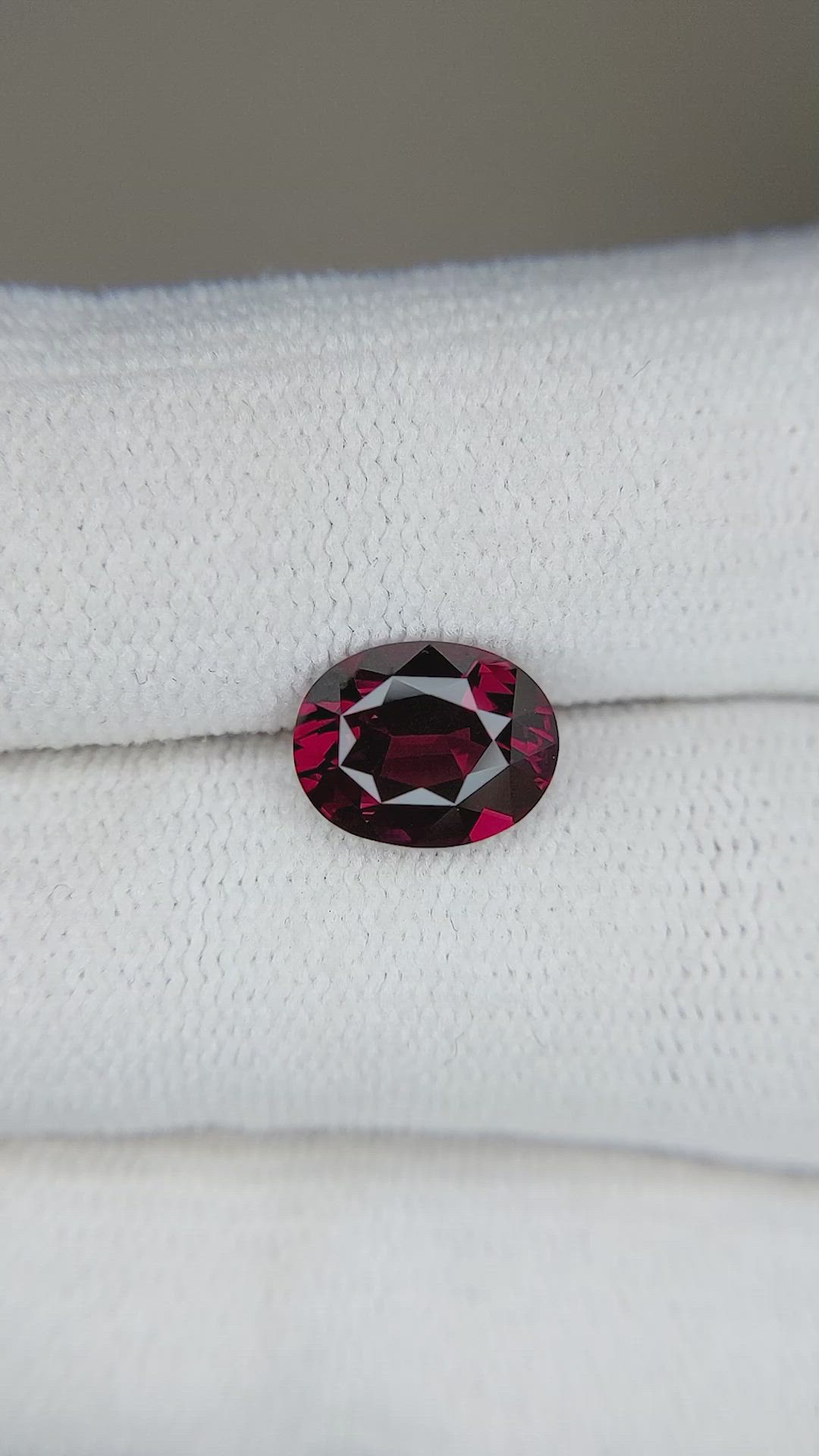 2.33 Ct. Garnet from Ceylon (Sri Lanka) Size Video