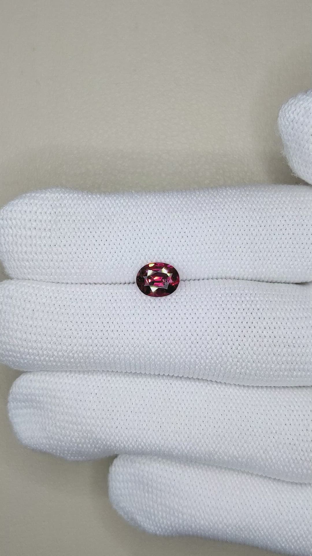 1.13 Ct. Garnet from Ceylon (Sri Lanka) Size Video