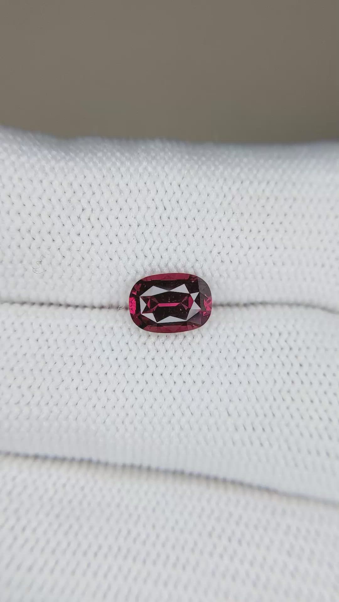 1.24 Ct. Garnet from Ceylon (Sri Lanka) Size Video