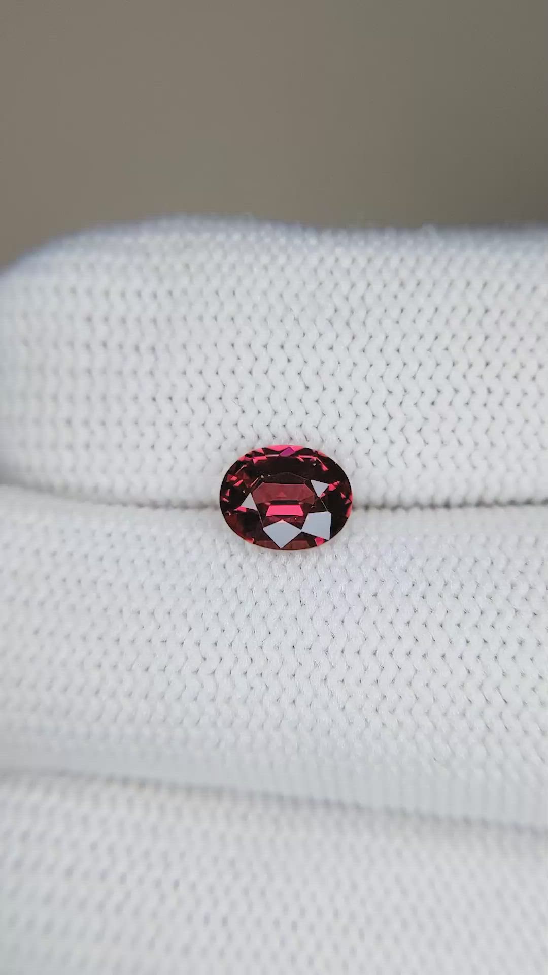 0.96 Ct. Garnet from Ceylon (Sri Lanka) Size Video