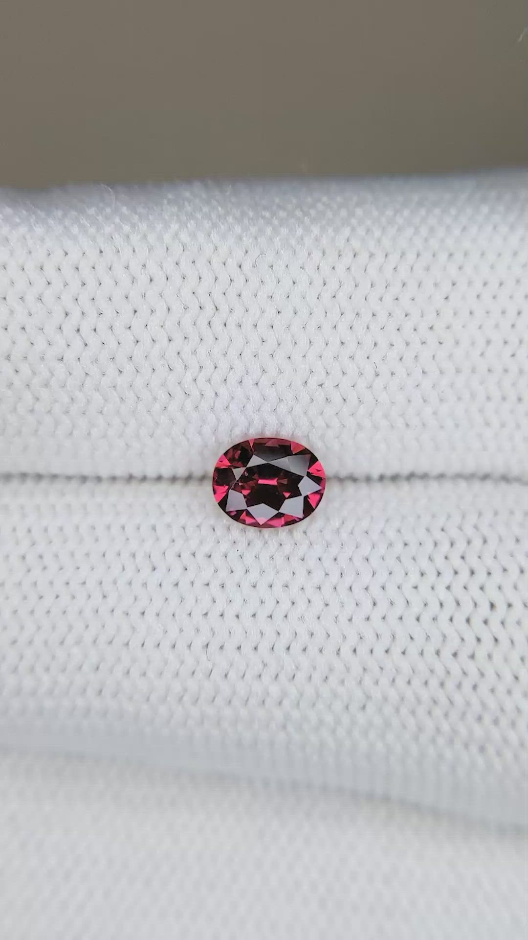 0.54 Ct. Garnet from Ceylon (Sri Lanka) Size Video