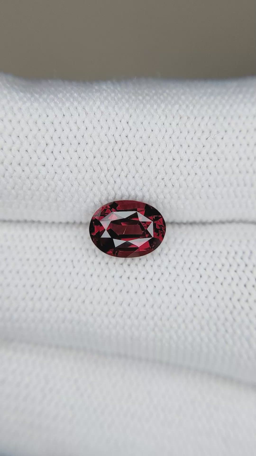 1.88 Ct. Garnet from Ceylon (Sri Lanka) Size Video