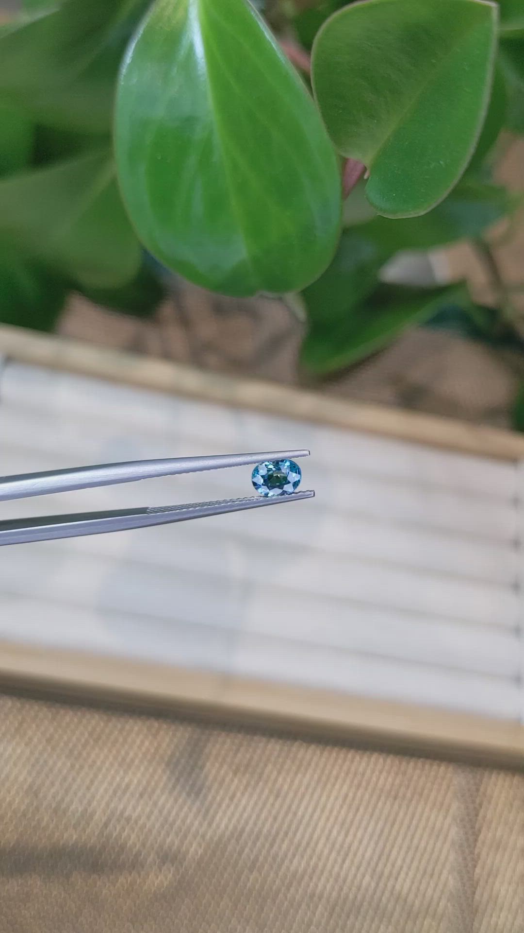 0.98 Ct. Zircon from Cambodia Size Video