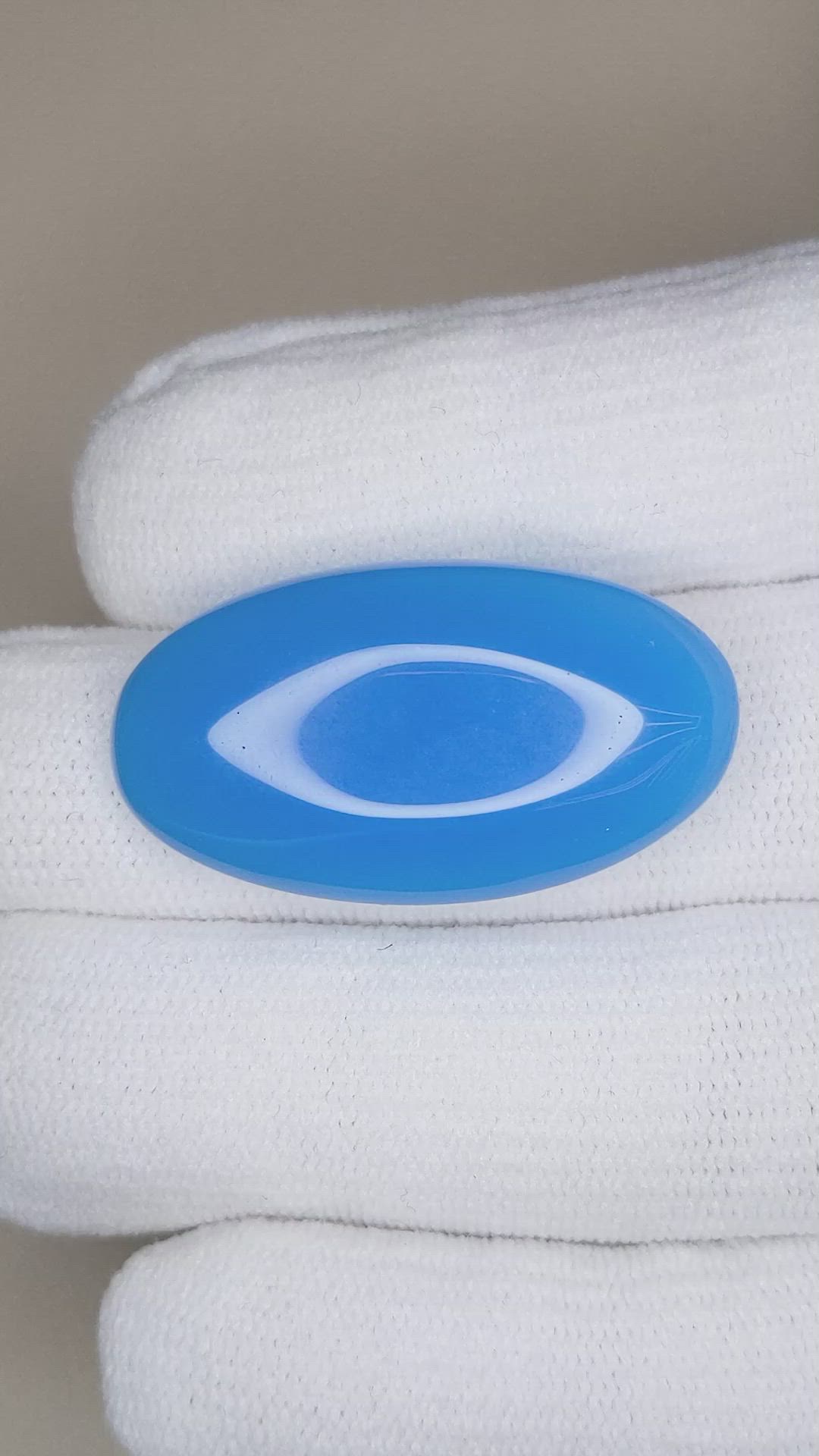 30.02 Ct. Cabochon Agate from Namibia Size Video