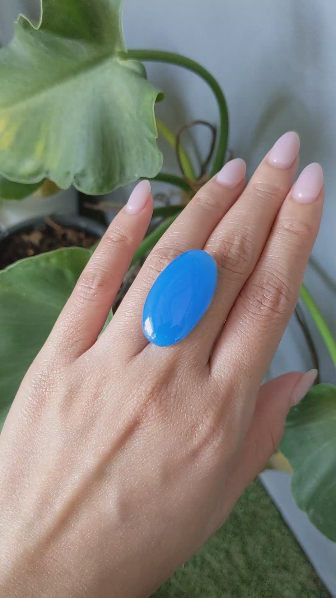 30.02 Ct. Cabochon Agate from Namibia Size Video