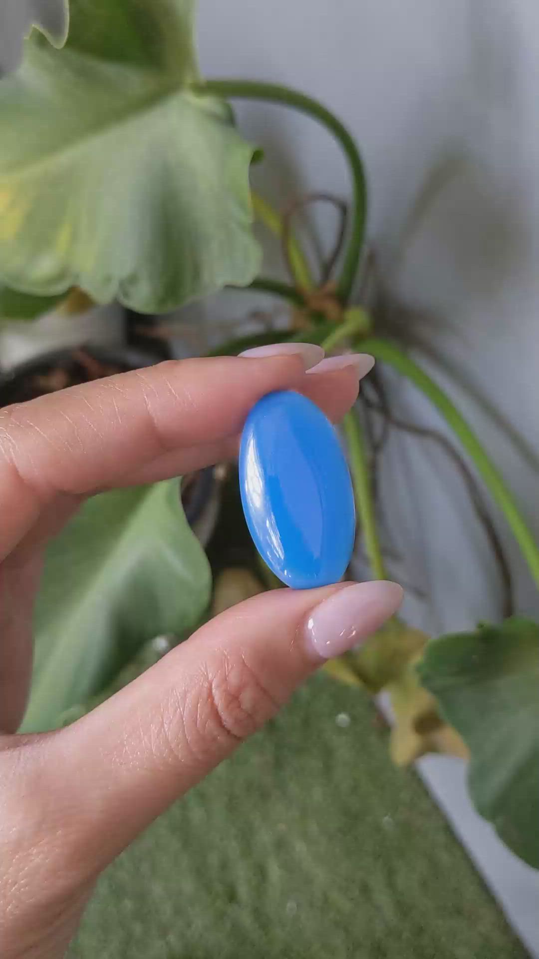 30.02 Ct. Cabochon Agate from Namibia Size Video