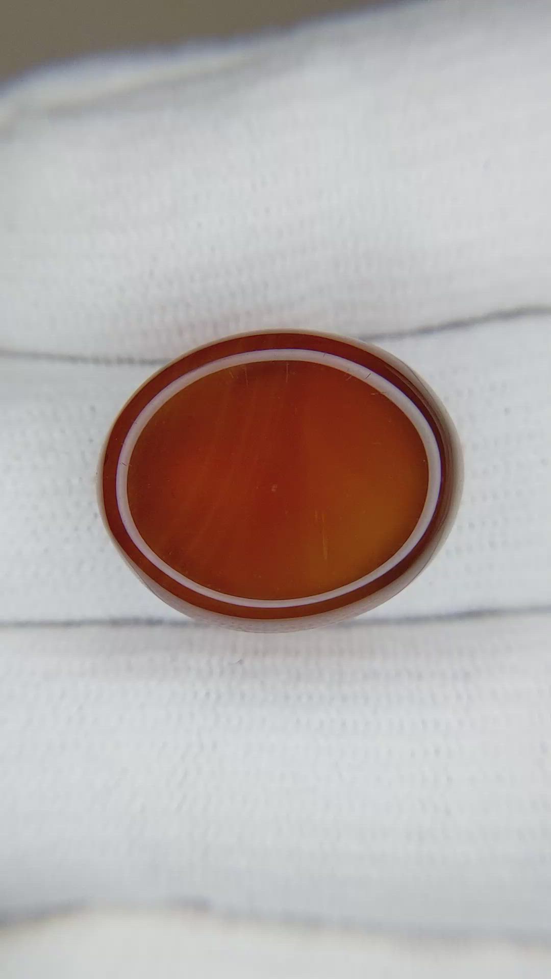 18.77 Ct. Cabochon Agate from Namibia Size Video
