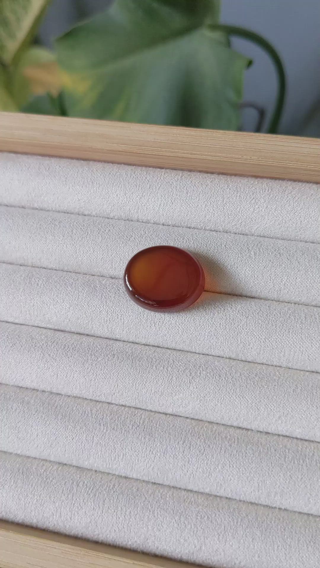 18.77 Ct. Cabochon Agate from Namibia Size Video