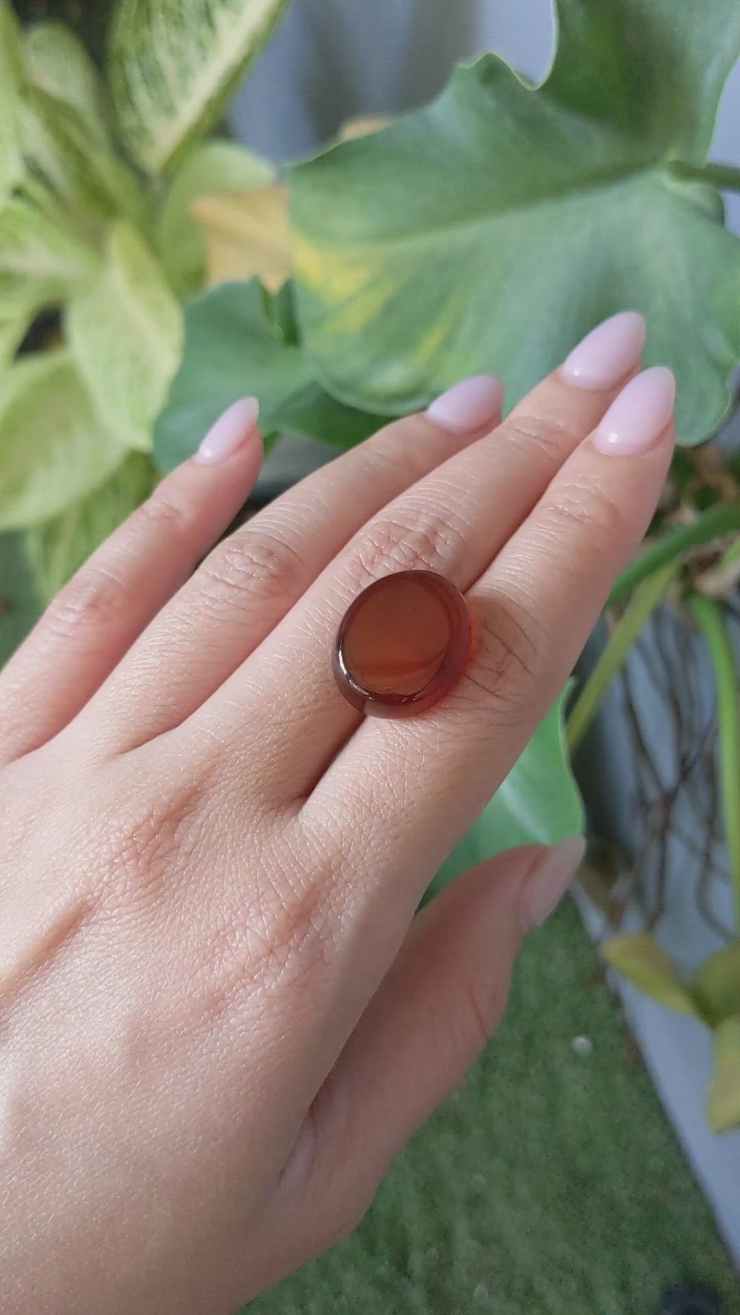 18.77 Ct. Cabochon Agate from Namibia Size Video