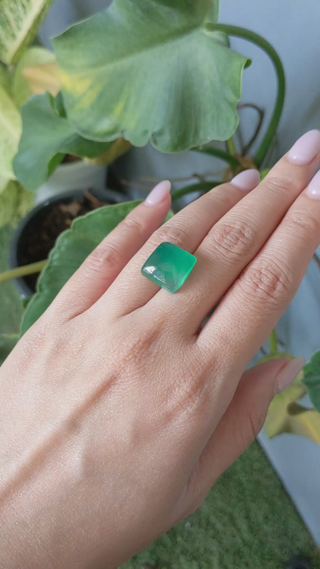 12.14 Ct. Cabochon Agate from Namibia Size Video