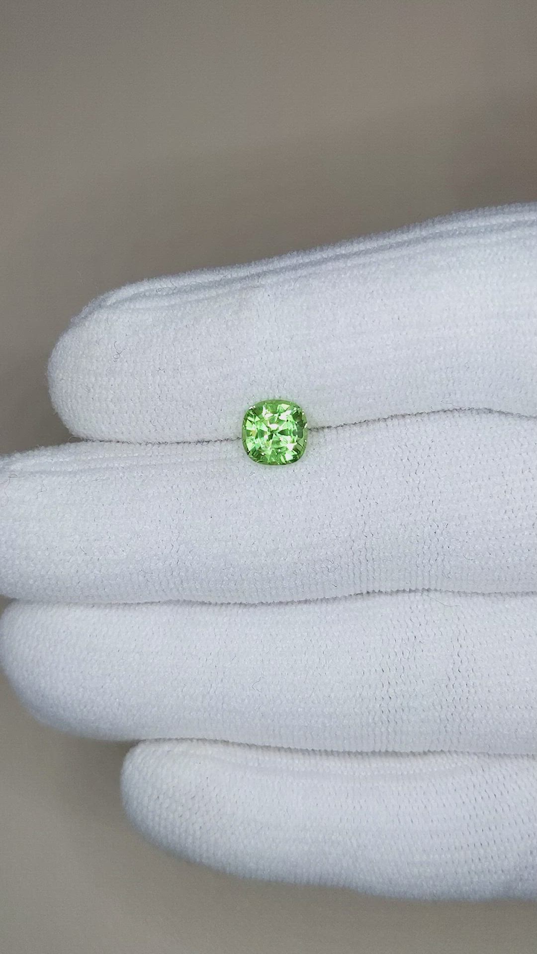 1.47 Ct. Tsavorite Garnet from Tanzania Size Video