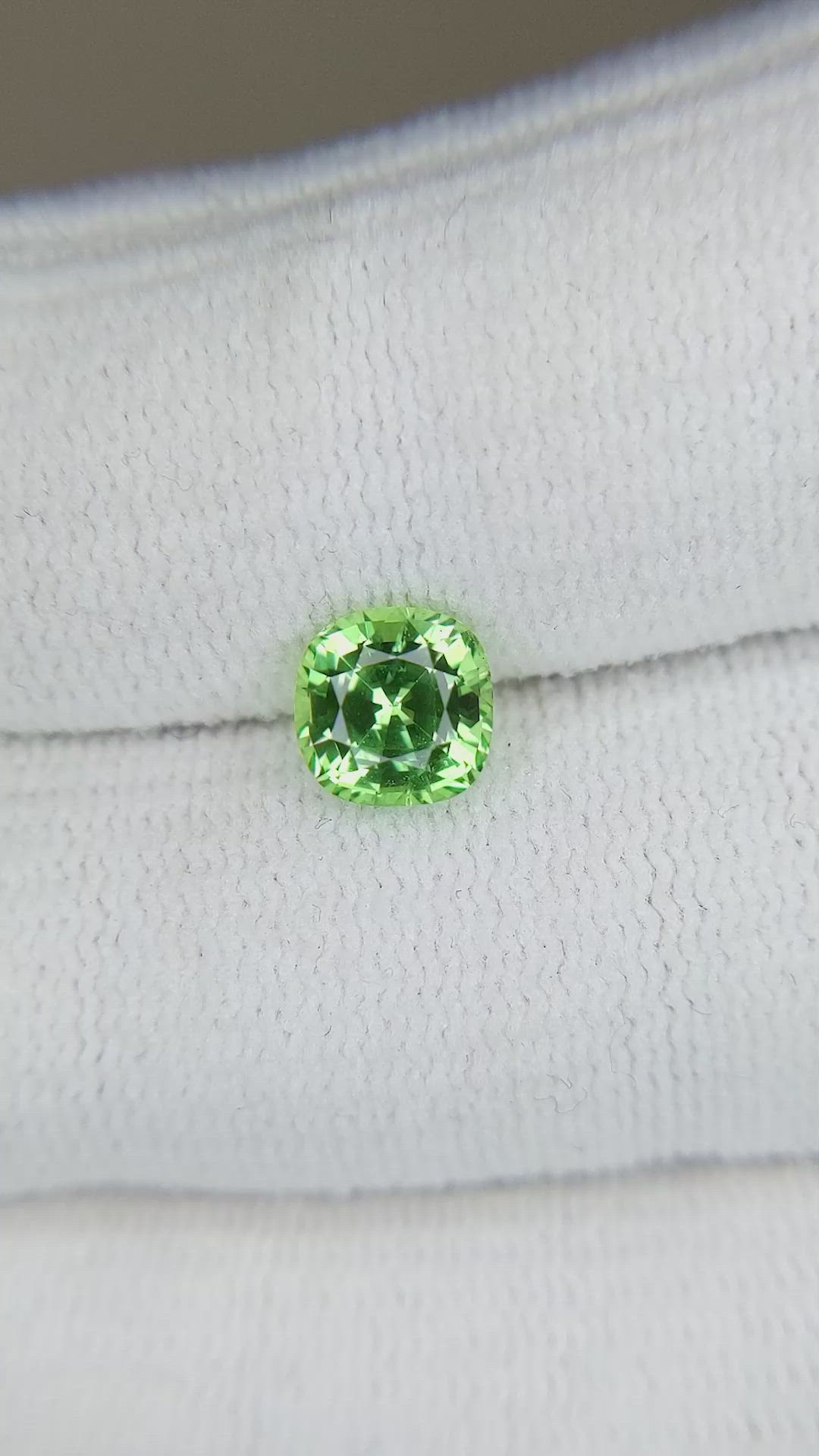 1.47 Ct. Tsavorite Garnet from Tanzania Size Video