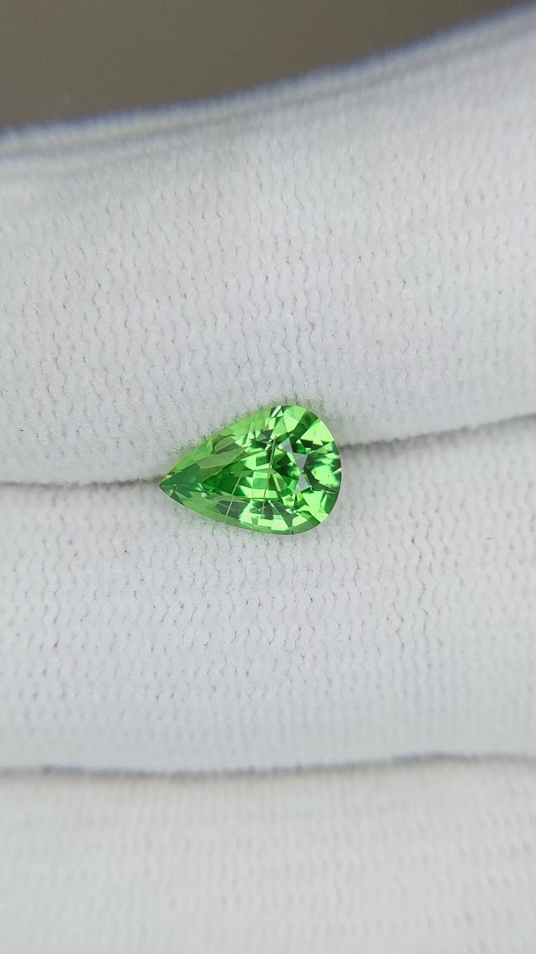 1.72 Ct. Tsavorite Garnet from Tanzania Size Video