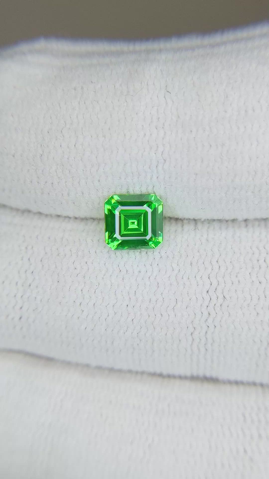 1.59 Ct. Tsavorite Garnet from Tanzania Size Video