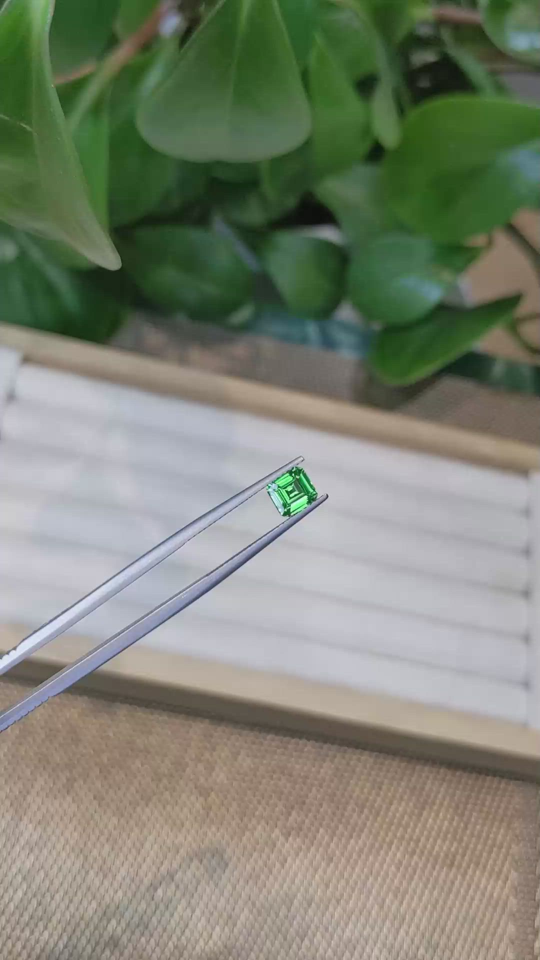 1.59 Ct. Tsavorite Garnet from Tanzania Size Video
