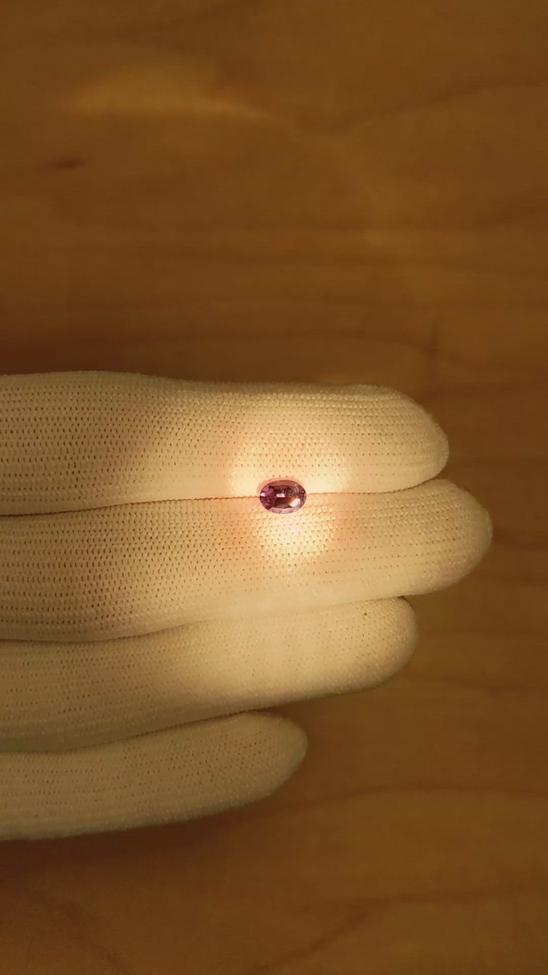 0.61 Ct. Alexandrite from Brazil Size Video