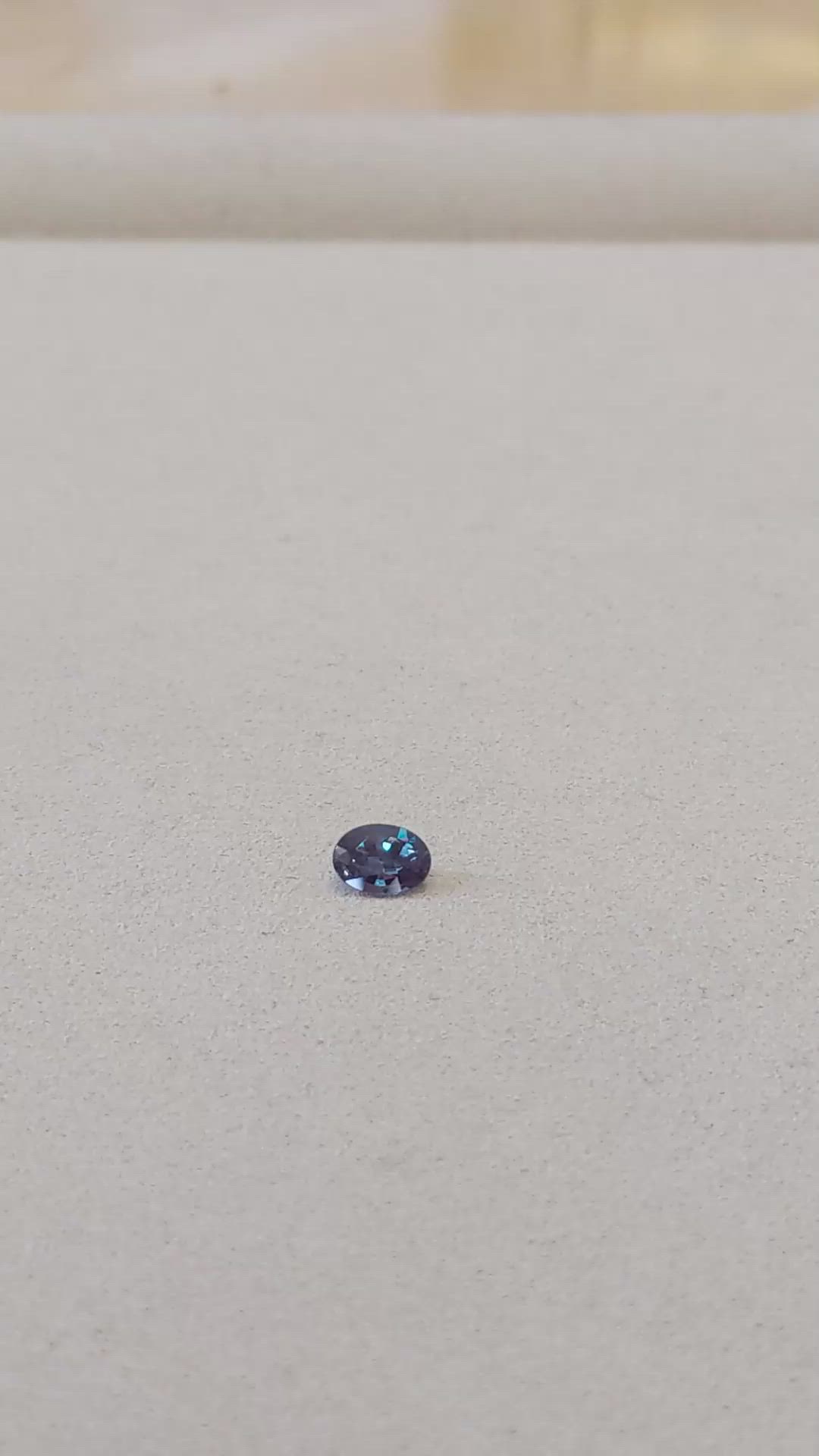 0.61 Ct. Alexandrite from Brazil Size Video