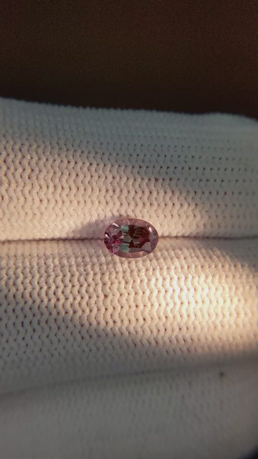 0.61 Ct. Alexandrite from Brazil Size Video