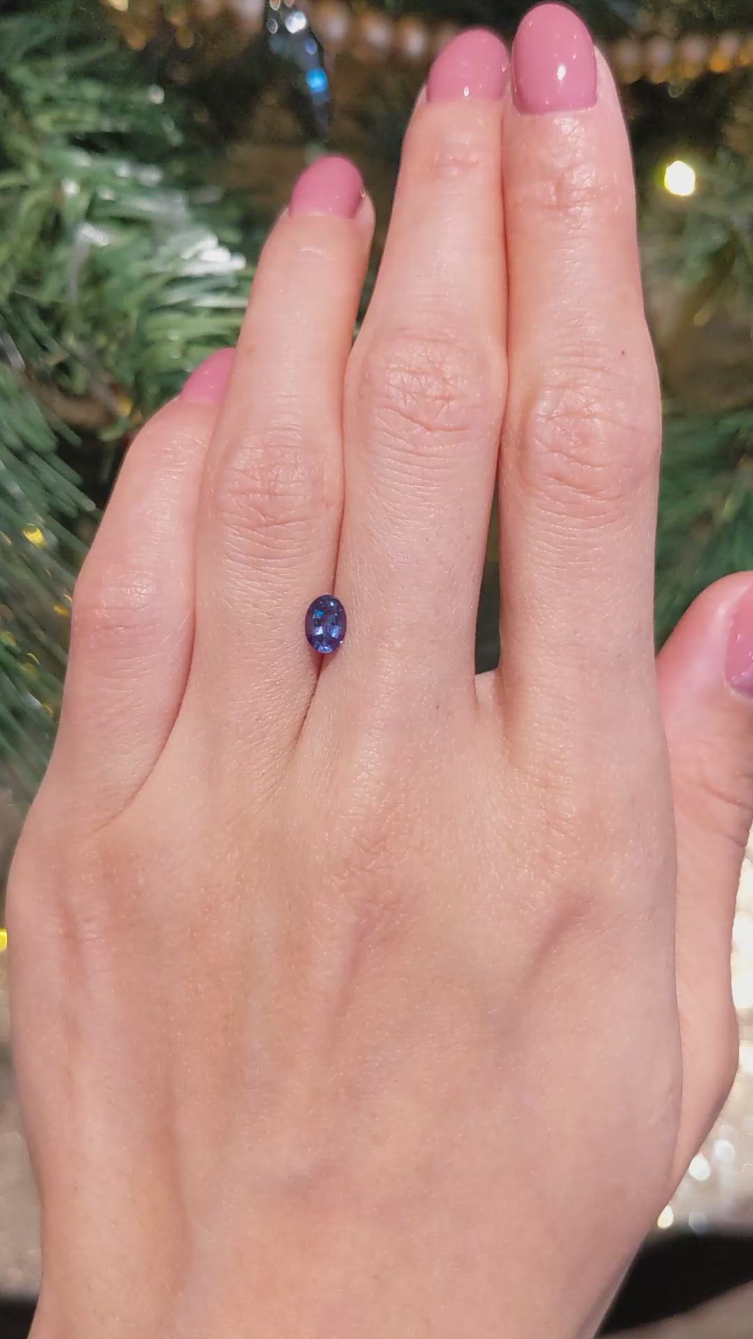 0.61 Ct. Alexandrite from Brazil Size Video