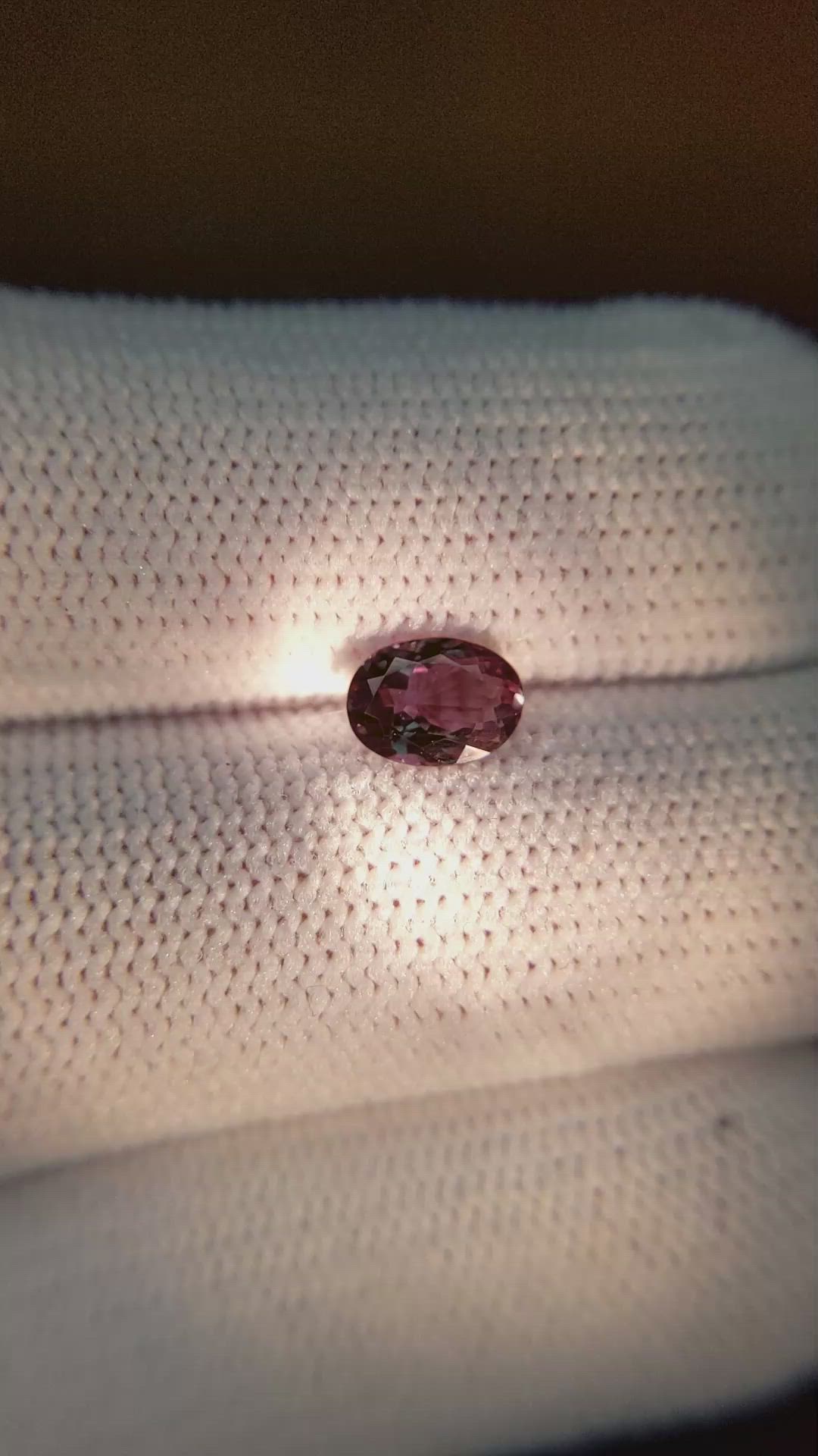 0.71 Ct. Alexandrite from Brazil Size Video
