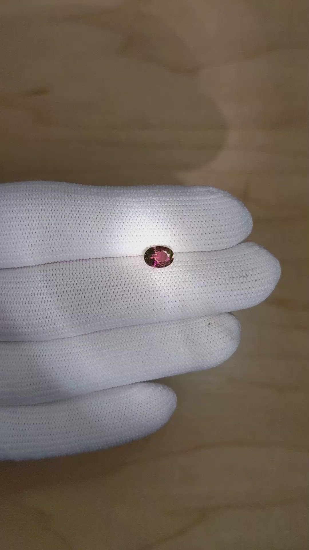 0.71 Ct. Alexandrite from Brazil Size Video