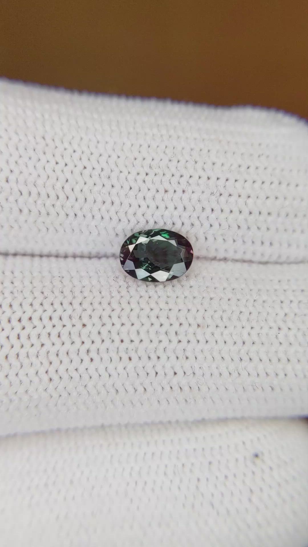 0.71 Ct. Alexandrite from Brazil Size Video